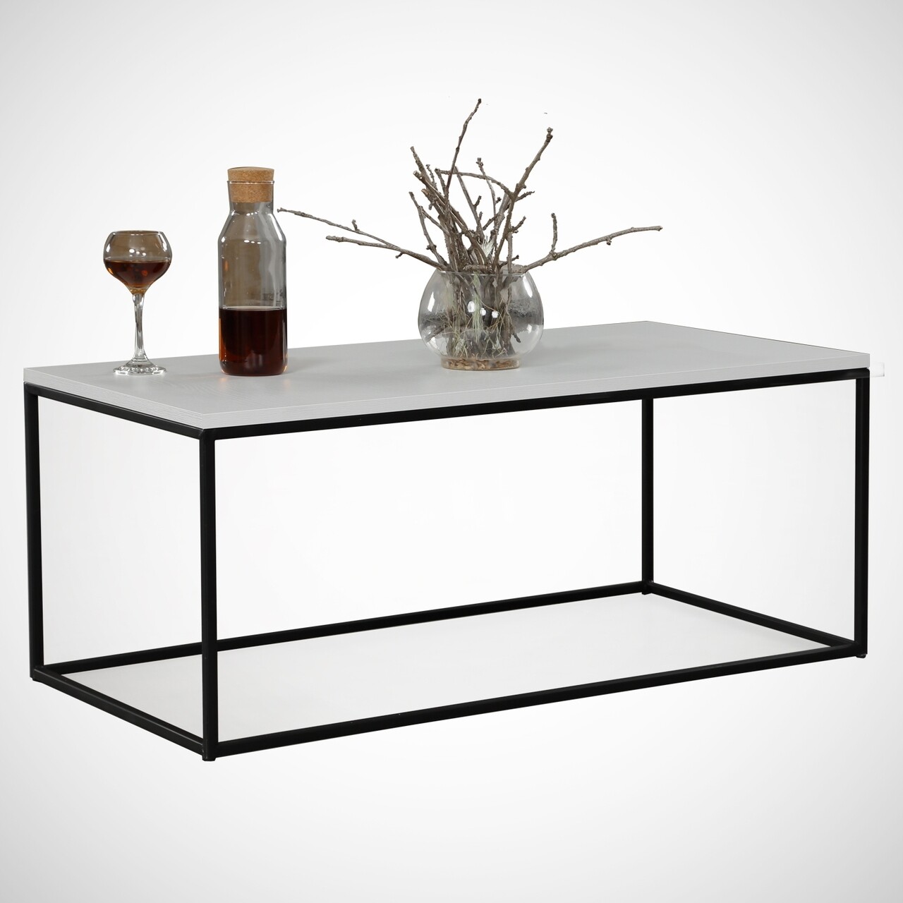 Masuta de cafea Cosco White, Comforty, 95x55x43 cm, alb - imagine 7